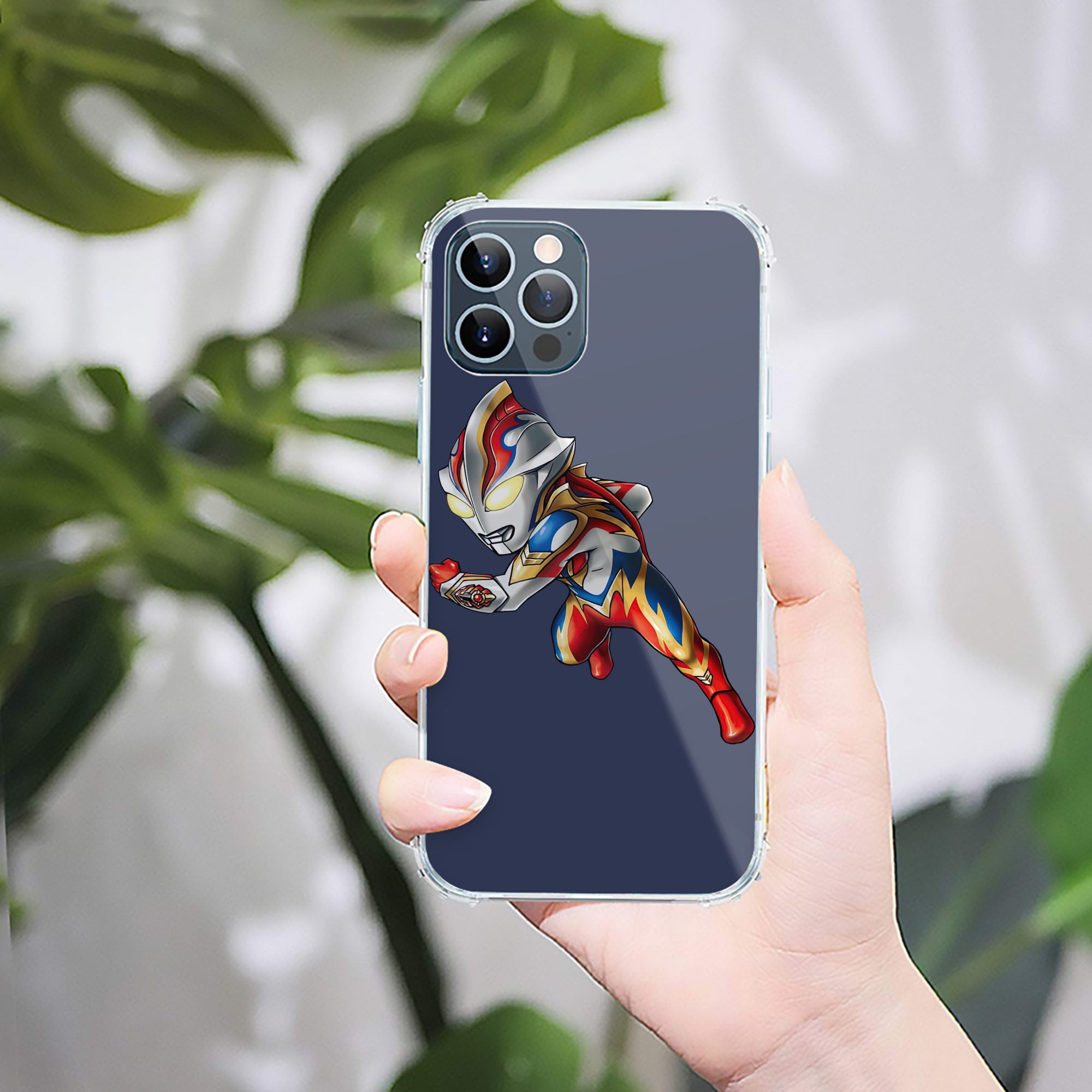 （画像用） ウルトラマン Ultraman 【iPhone 12シリーズ対応】透明スマホケース（クリアソフトケース）
